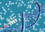 蓝色简单新冠病毒疫苗背景