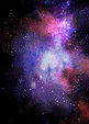 梦幻的紫色星系星空背景