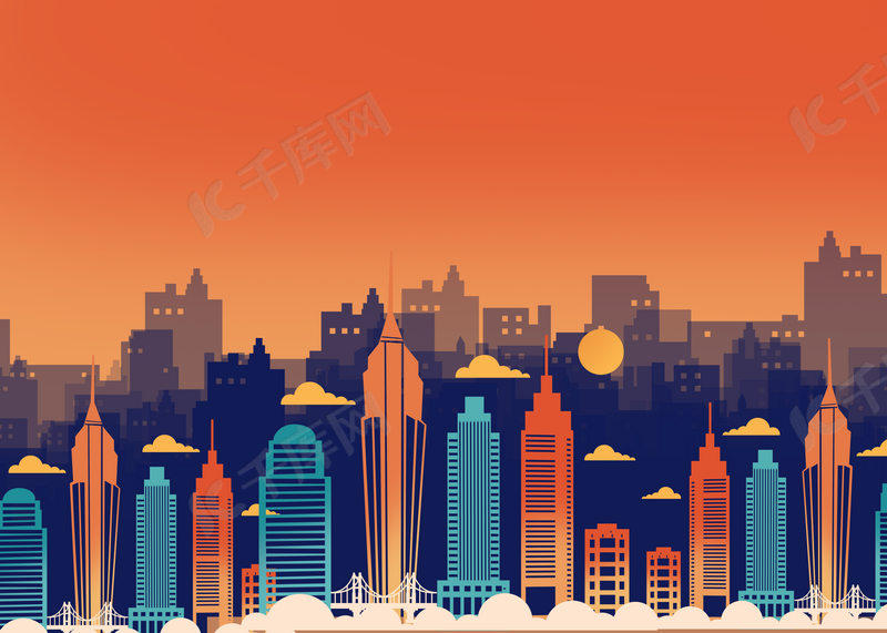 美丽的城市剪影背景图片免费下载 海报banner Psd 千库网 图片编号 美丽的城市剪影背景图片免费下载 海报banner Psd 千库网 图片编号