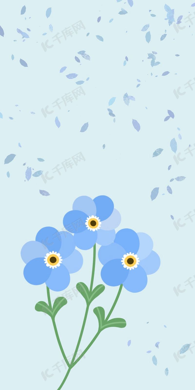 蓝色花朵手机壁纸背景图片免费下载 海报banner Psd 千库网 图片编号 蓝色花朵手机壁纸背景图片免费下载 海报banner Psd 千库网 图片编号