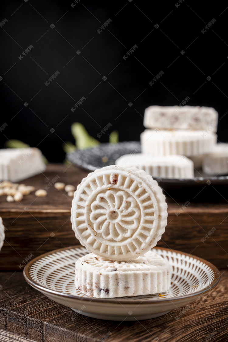 重阳节营养传统手工老式花糕摄影图配图