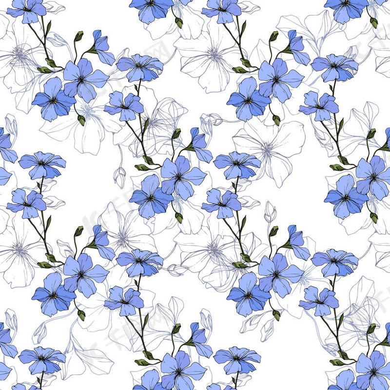 美丽的蓝色亚麻花 雕刻的水墨艺术 白色背景上的无缝图案 织物壁纸打印纹理 背景图片免费下载 海报banner Psd 千库网 图片编号 美丽的蓝色亚麻花 雕刻的水墨艺术 白色背景上的无缝图案 织物壁纸打印纹理 背景图片免费下载 海报banner Psd 千库网 图片编号