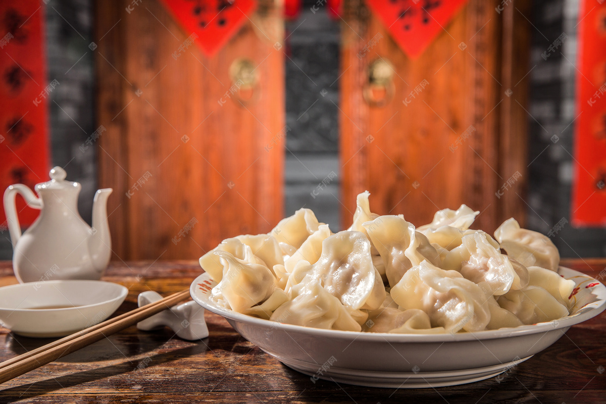 饺子过年食品摄影图高清摄影大图-千库网