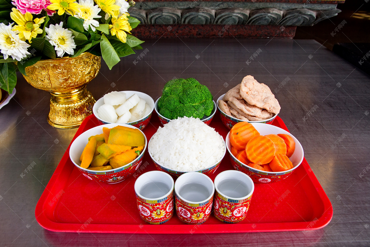 与食物、 蔬菜或水果的神的传统祭祀高清摄影大图-千库网