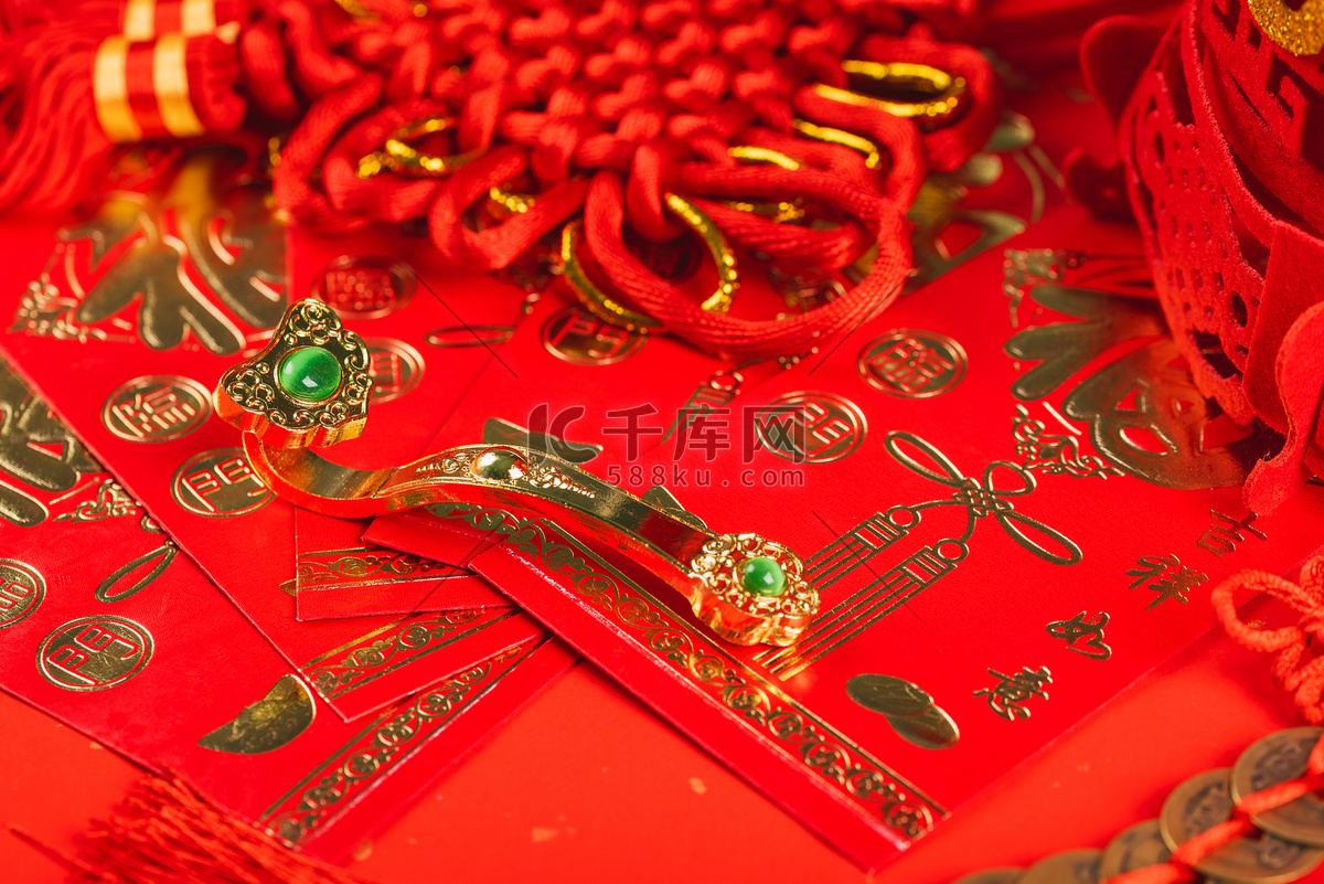 红色新年鞭炮红火背景摄影图高清摄影大图-千库网
