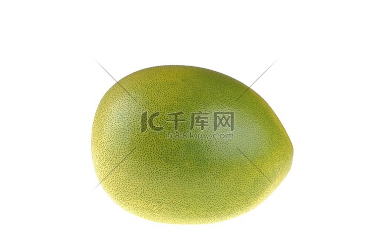 白色特写上一个大葡萄柚泰国青柚/青柚柚子高清摄影大图-千库网