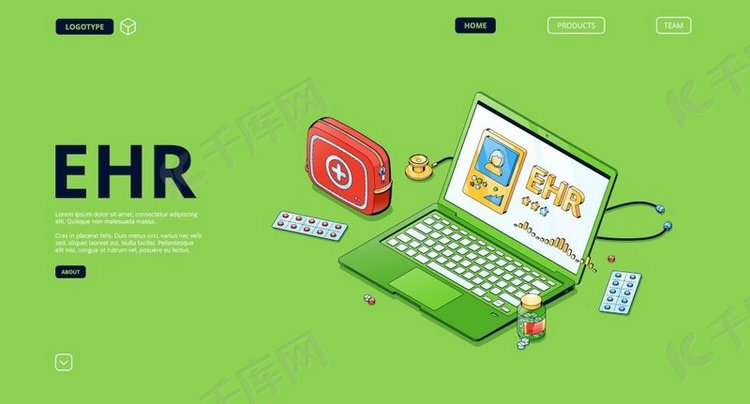 电子健康记录网站。背景图片免费下载_海报banner/高清大图_千库网(图片编号6321419)