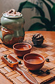 中式茶水茶摄影图