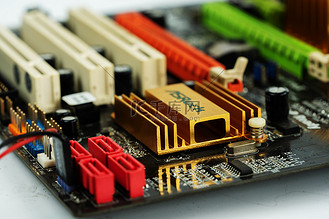 电子产品电路板摄影图