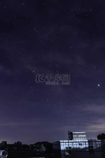 老家星空摄影图