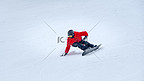滑雪单人上午滑雪冬季素材摄影图配图