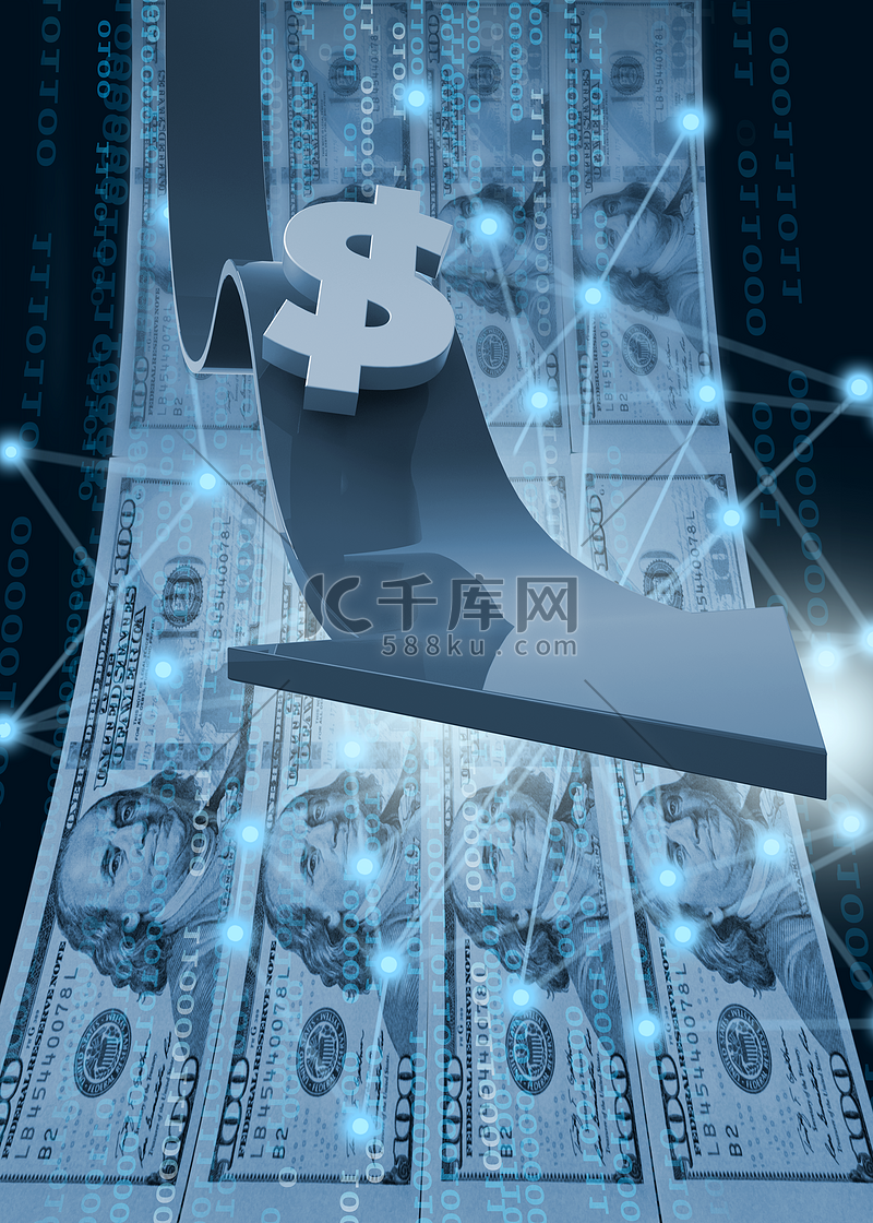 商务金融美元符号卡通图标背景图片免费下载-千库网