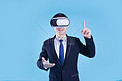 眼镜科技VR人像商务虚拟摄影图配图