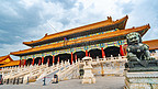 震撼北京紫禁城金銮殿太和殿正门风光