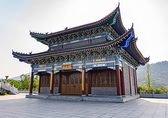 古建筑下午阁楼室外陆拍摄影图配图