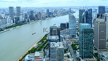 高层建筑上午建筑鸟瞰图素材摄影图配图