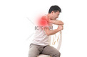 人物男性炎症疼痛肩周炎摄影图配图