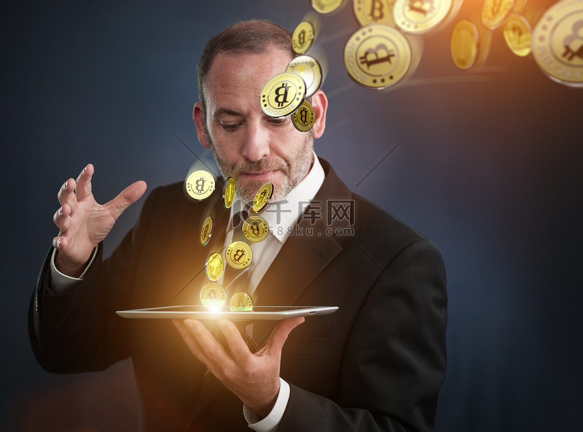 虚拟货币-比特币高清摄影大图-千库网