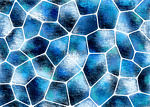 voronoi拼图抽象蓝色背景