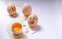 立蛋春分土鸡蛋新鲜土鸡蛋白色背景摄影图配图