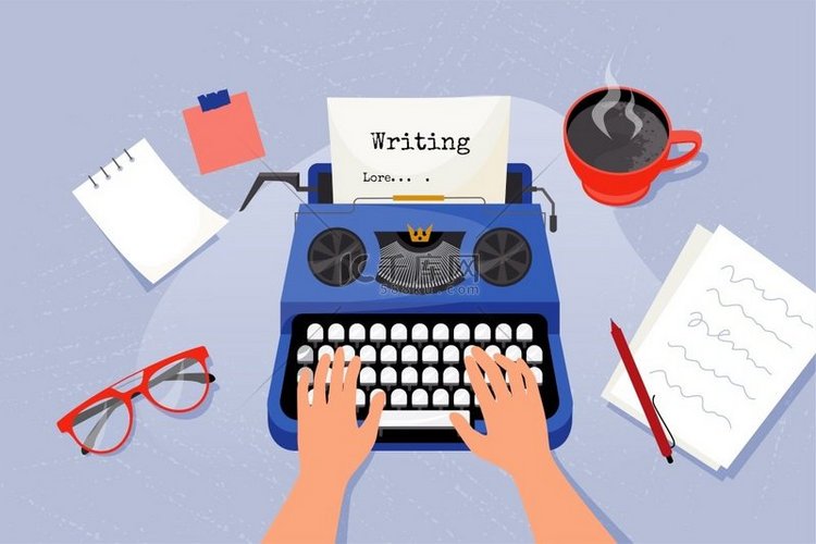 作者写文章。背景图片免费下载_海报banner/高清大图_千库网(图片编号6205388)