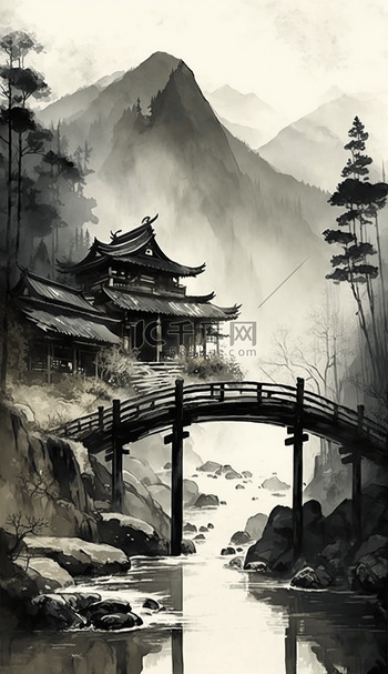 高山流水圖 宋光富|《高山流水图》|松风余韵