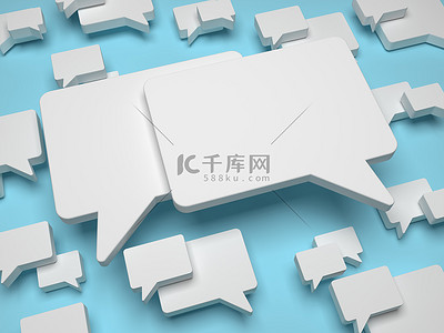 语音泡沫高清摄影大图 千库网