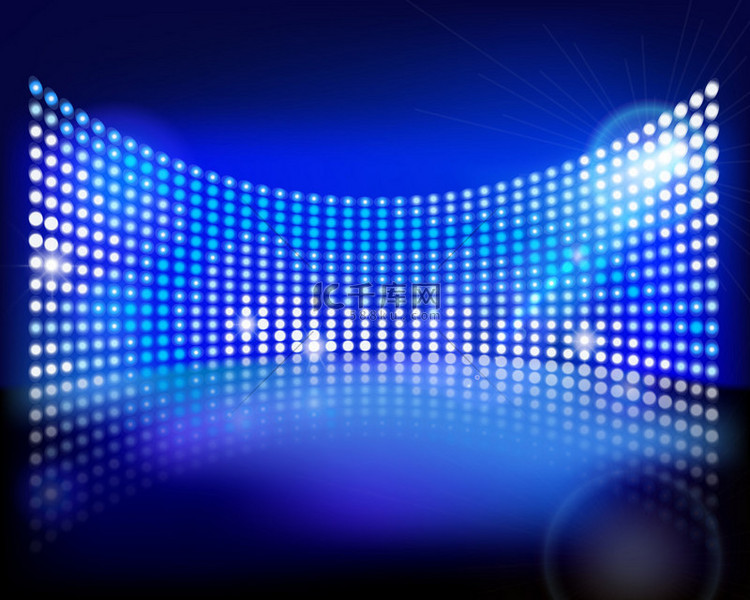 Led 的显示屏。矢量图.背景图片免费下载-千库网