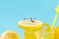 柠檬夏日微缩创意冰爽静物摄影图配图