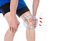 男性膝盖受伤疼痛人物摄影图配图