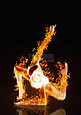 火焰舞蹈舞蹈人物合成合成摄影图配图