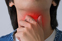咽喉喉咙疼痛摄影图