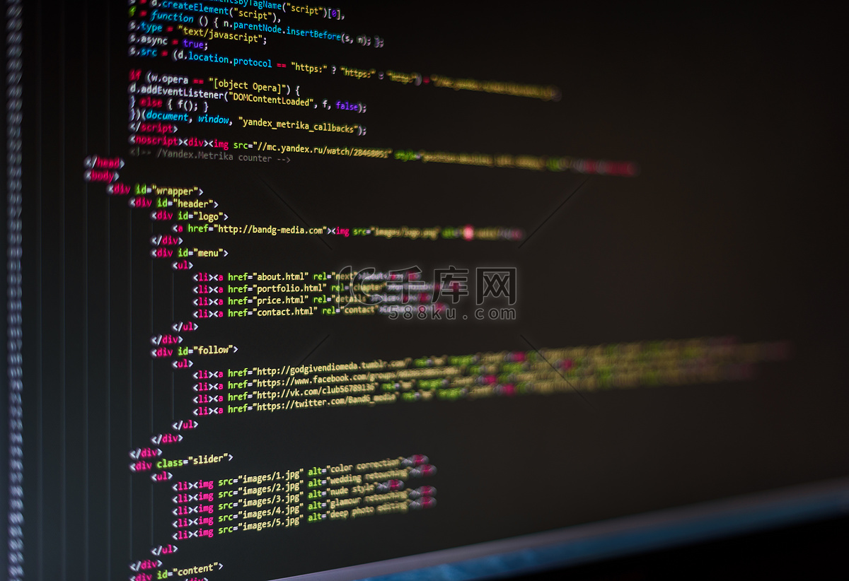 Web page code html高清摄影大图-千库网