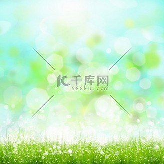 夏天风景矢量图图片素材_夏日的形象.阳光灿烂的绿色夏季草甸