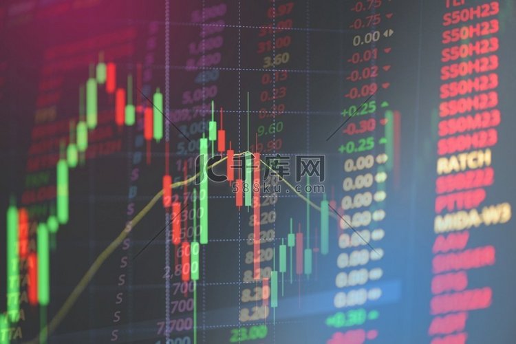 证券交易所股市危机分析与金融业务指标高清摄影大图-千库网