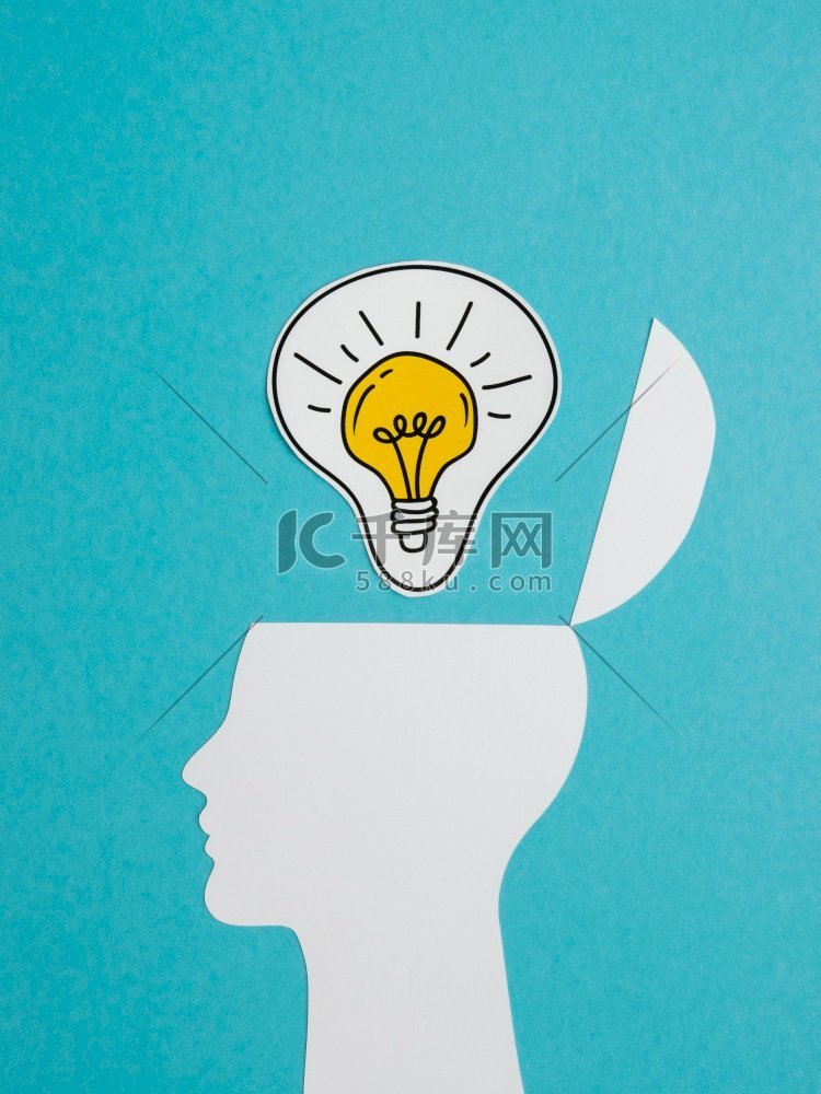 俯视构图乐观主义概念元素高清摄影大图-千库网