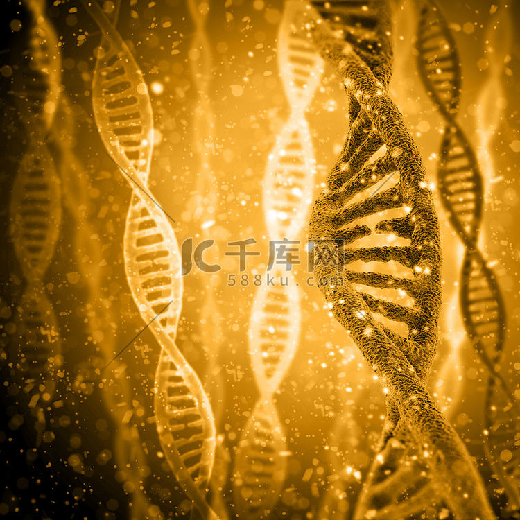 多彩的 Dna 结构高清摄影大图-千库网