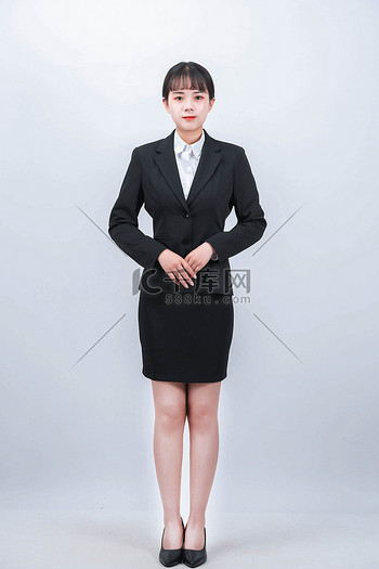女性摄影照片图片素材商务白天女白领办公室站姿摄影图配图