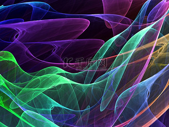 彩色抽象背景-高质量渲染图像壁纸霓虹灯