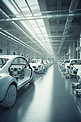 汽车制造厂三维渲染机器人装配线