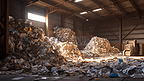 现代化垃圾回收处理厂。单独的垃圾收集。回收及贮存废物作进一步处置。
