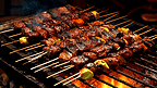 夏季美食烧烤烤串