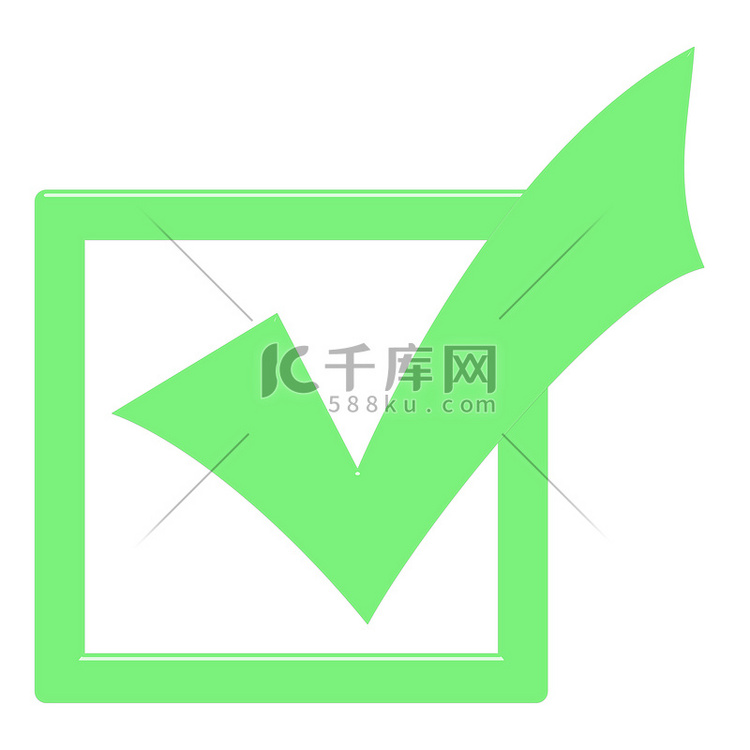 3D 勾选框高清摄影大图-千库网