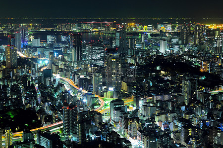东京夜景高清摄影大图-千库网