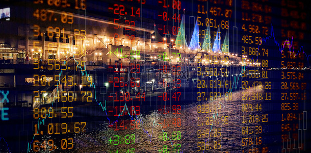 股票和股票的复合图像高清摄影大图-千库网