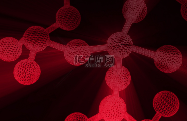 分子结构高清摄影大图-千库网