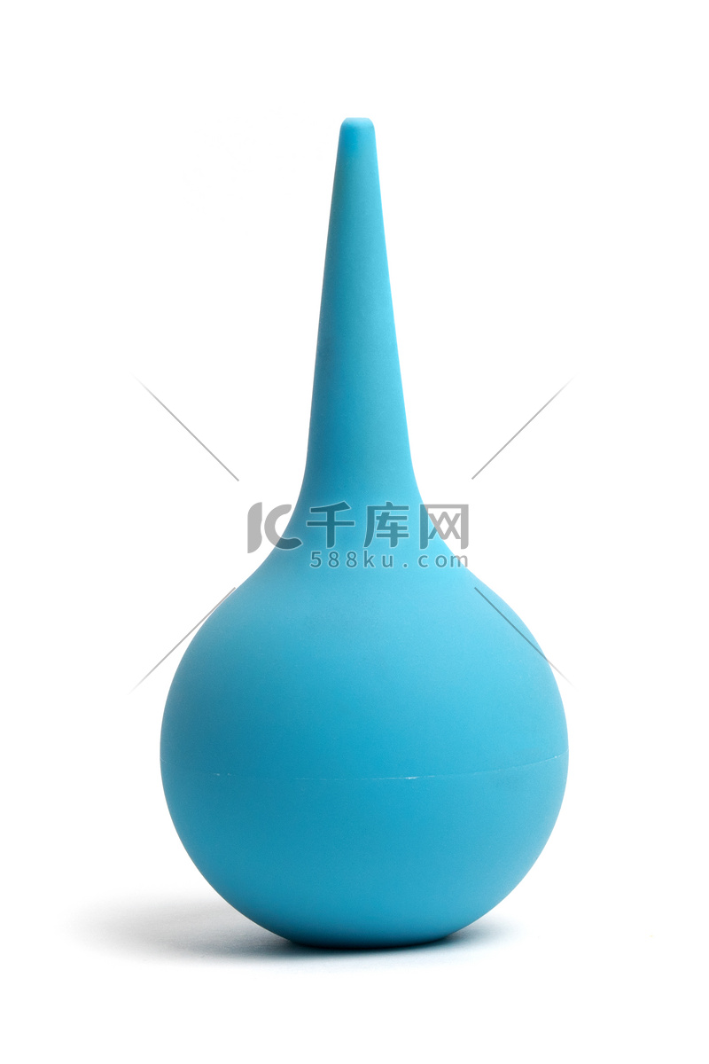 灌肠剂 干净的蓝色橡胶灌肠剂高清摄影大图-千库网