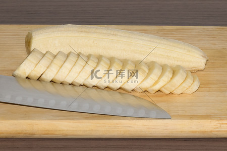 香蕉切片高清摄影大图-千库网