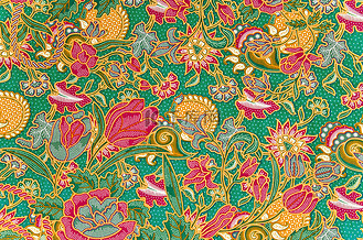 传统的蜡染围裙图案.