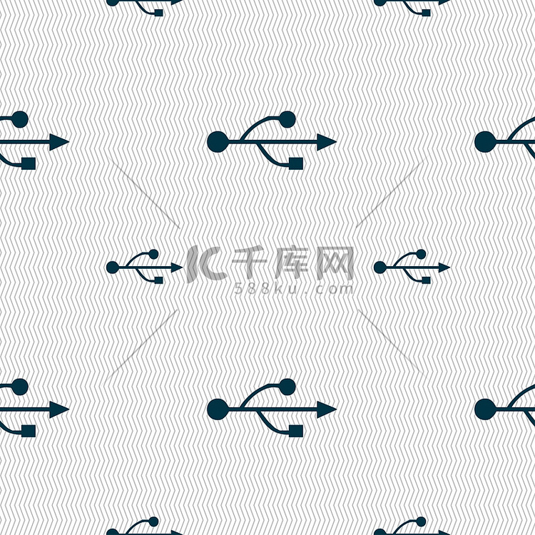 Usb 图标标志。高清摄影大图-千库网
